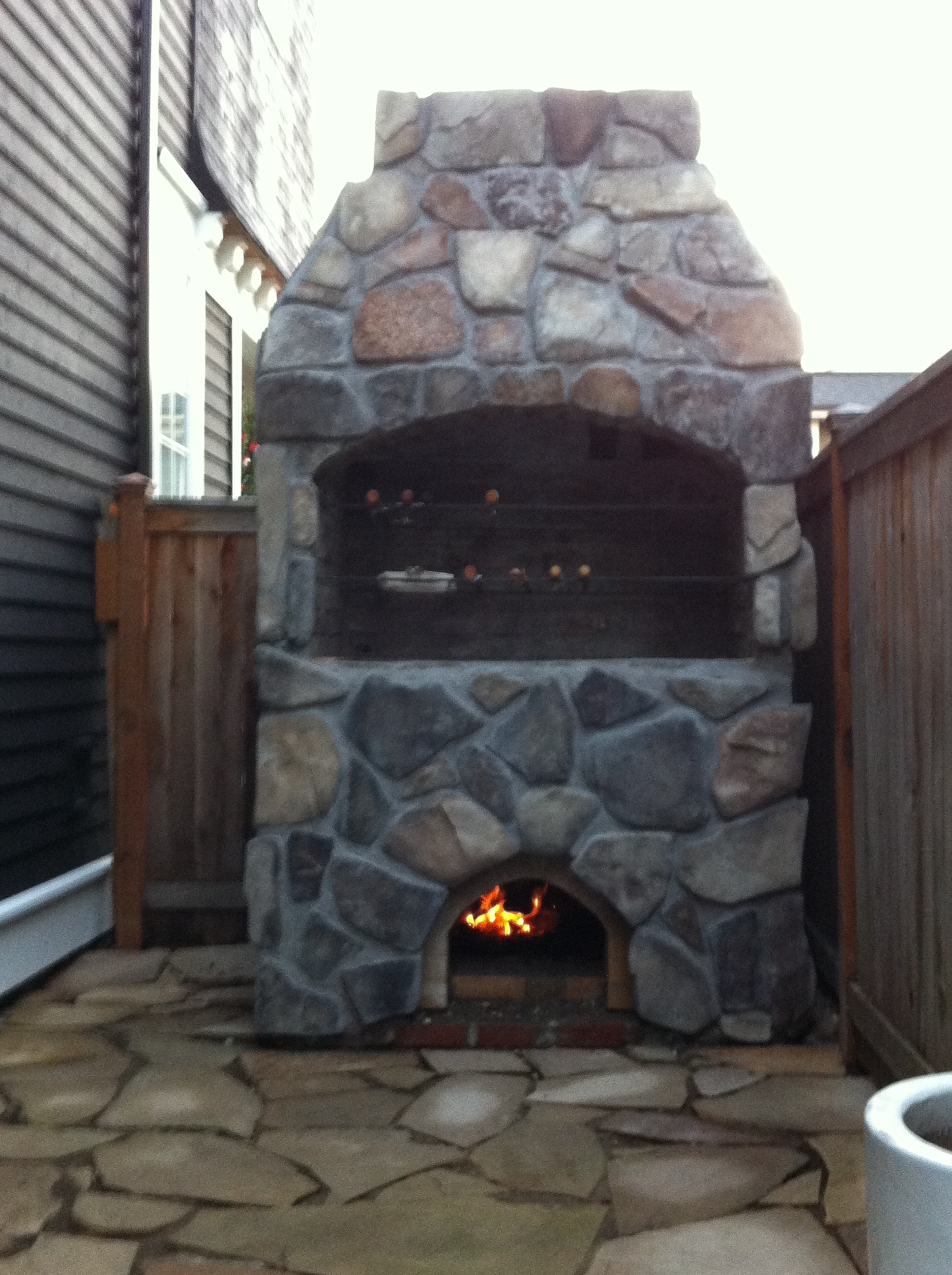 Brazilian BBQ Pit and 36" Pompeii combo Forno Bravo Forum The Wood