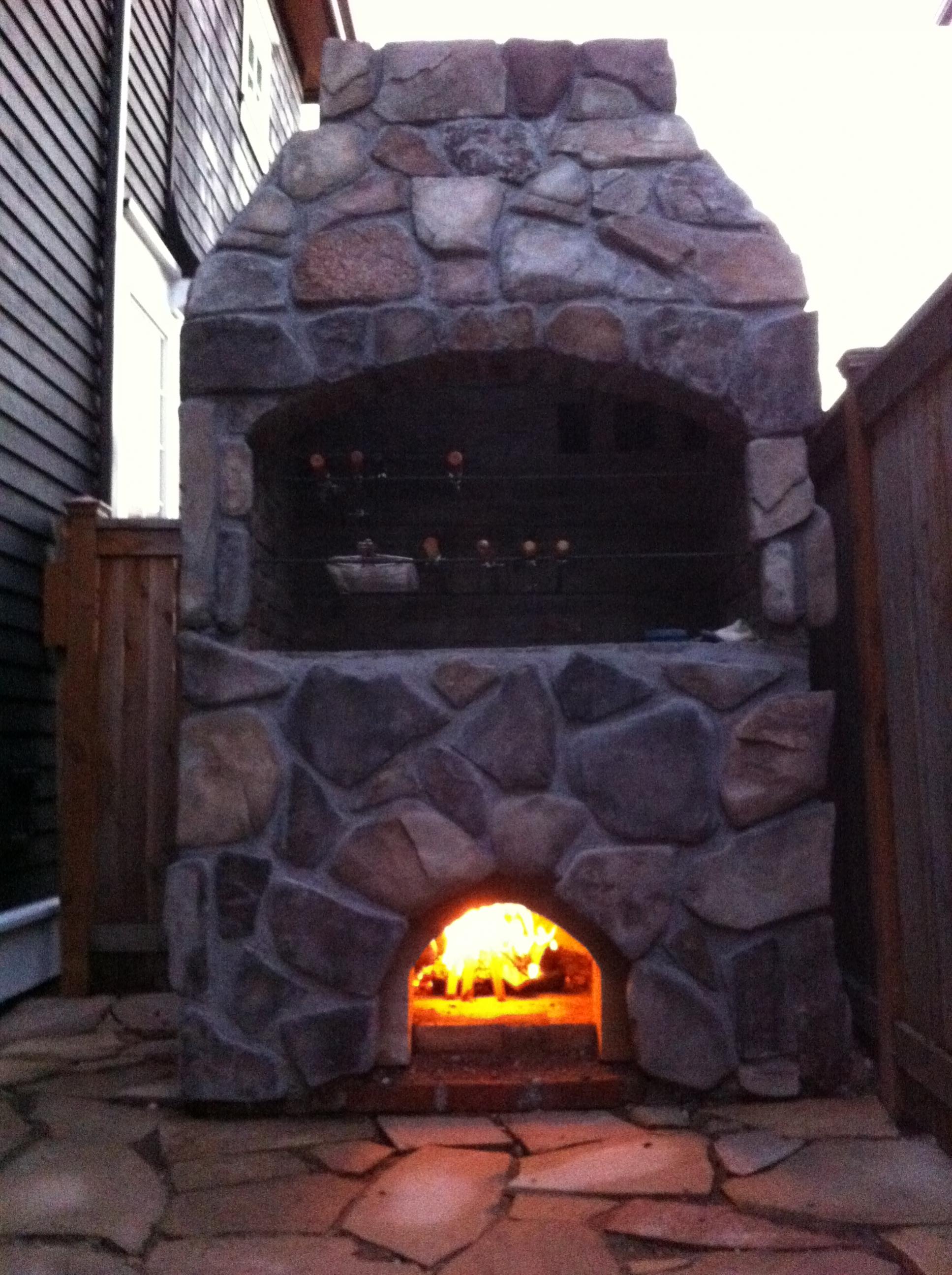 Brazilian BBQ Pit and 36" Pompeii combo Forno Bravo Forum The Wood