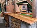 Outdoor kitchen (with chicken coop in background)