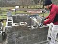 Building the oven base, which sits on a 6" slab, which sits on 12" of tamped gravel. We really didn't want it to move over time!