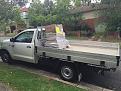 Bringing all the materials home in the rented ute.  This was an exciting day!