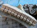 Inner arch bricks cut with chamfer and notch for outer arch with heat break