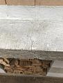 Front of oven crack going through hearth into quickwall covering insulating hearth