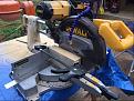 Miter saw set up for arch brick