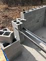 Starting to stack the blocks