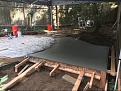 Concrete poured