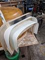 Dome opening form. Gallery to be cast separately. The white material is1/8" HDPE plastic.