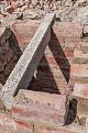 The lintel in situ over the base/wood store.