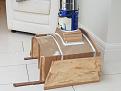 ready to go.....Form raised slightly on battens to allow it to drop when they are removed when homebrew cured for easy removal