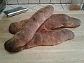 Ciabatta baked in the low 400's F