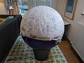 Attempt at a form for the dome - basically paper mache over an 85cm gym ball.