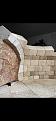 Bullseye with saddle brick cut in place.