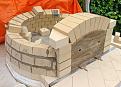 Current status: arch bricks cut, course 4 partially done